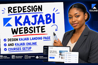 redesign kajabi website design kajabi landing page setup kajabi online courses