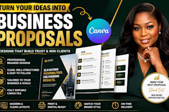 design a professional canva business proposal