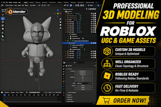 make roblox ugc bundle and accessories in blender