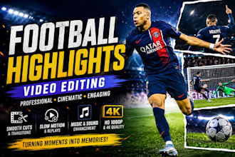 create professional football highlights and sports videos