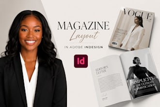 design a professional magazine layout in adobe indesign