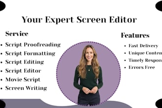 write screenplay videoscript movies tv series