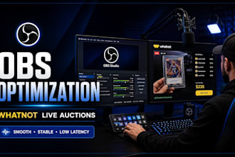 optimize obs for seamless whatnot live auctions