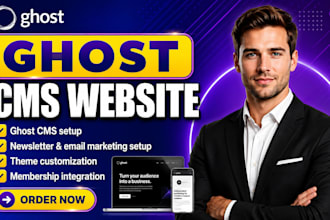 design ghost cms website setup ghost blog customize ghost theme ghost newsletter
