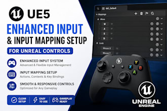 do ue5 enhanced input and input mapping setup for unreal controls