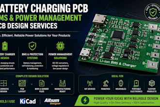 design battery charging pcb, bms, and power management circuits li ion