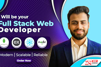 develop a full stack app using react and node js