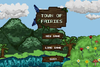 develop indie 2d pixel video game in godot, rpg maker, unity ue4 bug fix, mmorpg