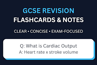 create clear and concise flashcards from your notes