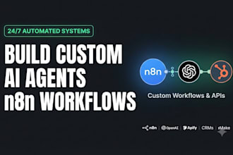 develop n8n automation, n8n workflow, ai automation, or n8n ai agent