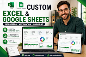 design custom air bnb excel spreadsheet and google sheets dashboard
