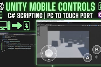script mobile touch controls and UI for your unity game