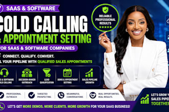 cold call b2b saas software prospects to book qualified sales appointments