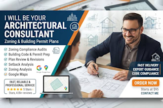 be your architectural consultant for zoning and building permit plans