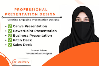 design a professional business presentation, power point