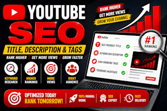 youtube SEO, title, description and tags for your videos