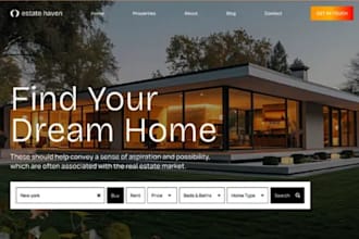 design wix property management website rental listings tenant portal website