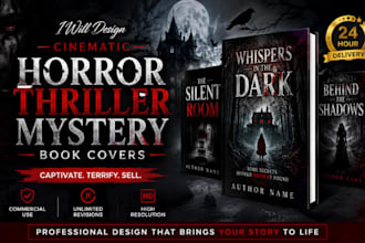 design horror  book thriller book cinematic horror mystery book cover