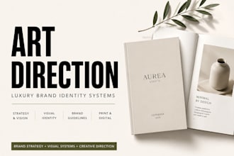 do professional art direction and branding board for your business
