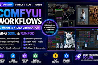 create comfyui workflows for ai image and video generation using sdxl and runpod