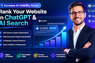 increase ai visibility score to rank website in chatgpt with aeo GEO SEO