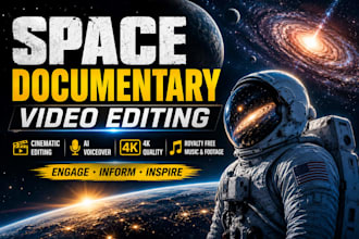 create space documentary videos with cinematic editing