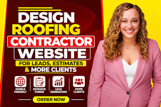 build roofing website redesign, roofing contractor wordpress website design, SEO