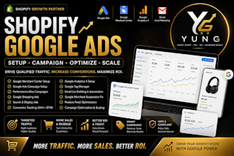 setup shopify google ads, merchant center and shopping ads