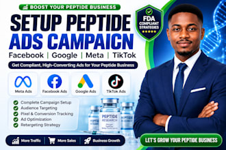 do peptide facebook, google, meta, tiktok ads campaign