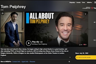 edit or  create you a new imdb page for any  profession