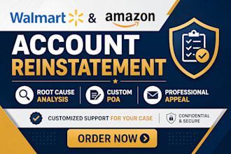 reinstate walmart account appeal letter fix walmart suspension deactivation poa