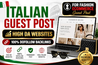 write and publish high da italian fashion ecommerce guest posts