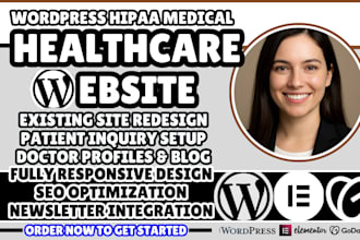 healthcare website, wordpress healthcare website, healthcare website redesign