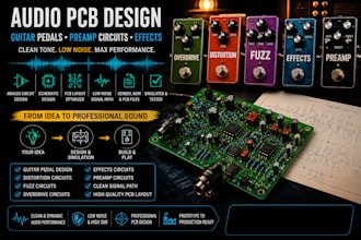 design guitar pedal pcb distortion fuzz overdrive effects preamp circuit