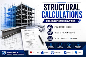 provide structural calculations and drawings for building permit approval