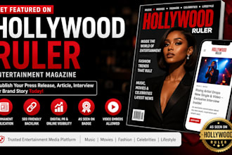 publish article or interview on top celebrity magazine