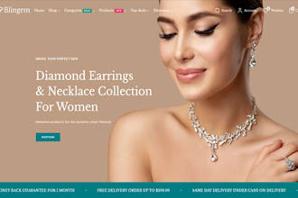 design wix jewelry website jewelry store rings necklace ecommerce website