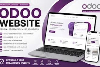 design and customize odoo website, odoo erp and odoo ecommerce