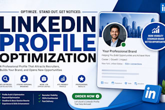 optimize your linkedin profile for jobs, ats, personal branding and recruiters