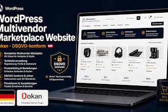 build a german multivendor marketplace website with dokan pro using wordpress