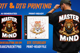 create print ready halftone artwork for dtg, dtf and screen printing