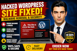 remove malware fix wordpress erros, site down,  bugs and hacked website security