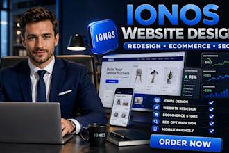 design and redesign and optimize your ionos website or ecommerce store