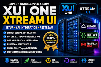 deploy and install your xui one, xtream ui, nxt panel, vps with restream