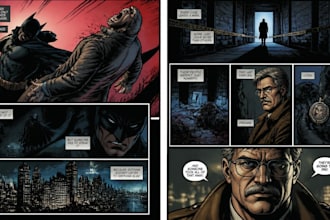draw top tier comic book pages and graphic novel art