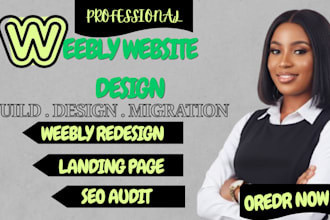design or redesign weebly website, squarespace website or online store design