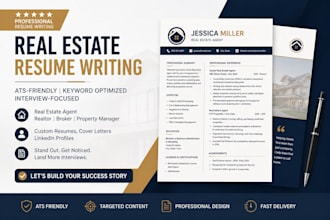 write an ats resume for realtor, broker, and property manager