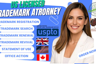 be USA trademark registration attorney on uspto, brand registry
