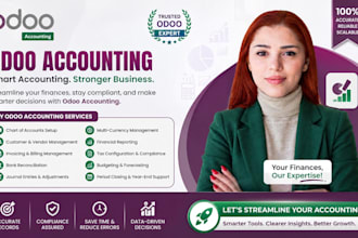 set up odoo accounting, bookkeeping, invoicing and reporting