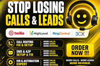 setup gohighlevel voip zoom ringcentral nextiva twilio quo aircall IVR a2p 10dlc